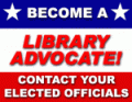 Become a Library Advocate! Contact Your Elected Officials logo
